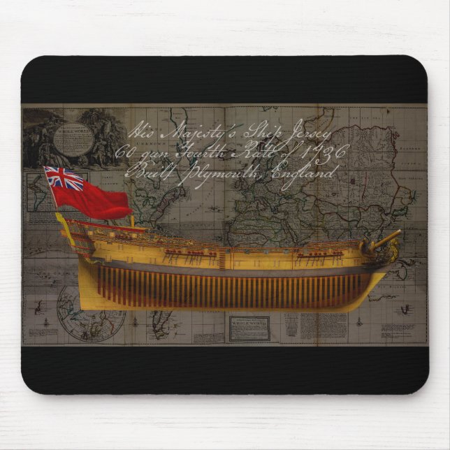 Tapis De Souris Profile Painting of Ship Jersey (Devant)