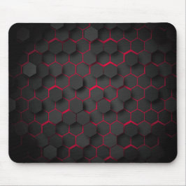 Tapis De Souris Profondeur géométrique Design Hexagon moderne
