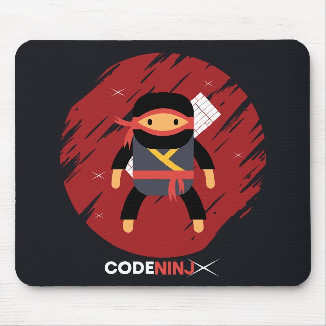 Tapis De Souris Programmateur Ninja de code (Devant)