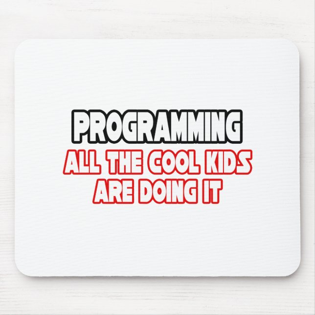 Tapis De Souris Programmation...Enfants Cool (Devant)