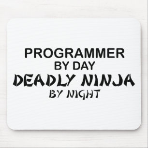 Tapis De Souris Programmeur Ninja mortel par nuit