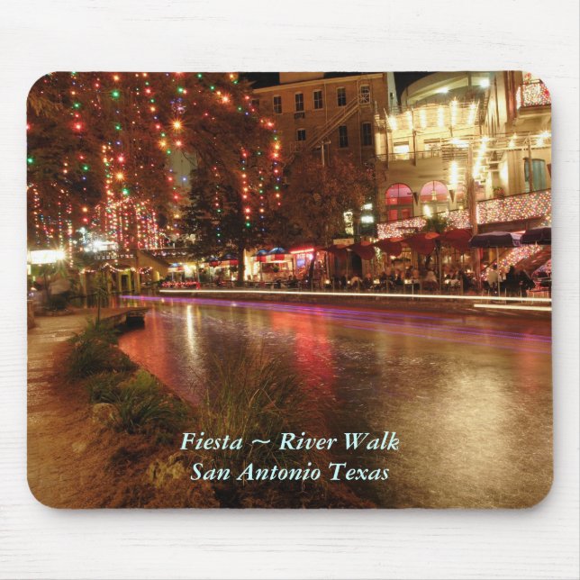 Tapis De Souris Promenade San Antonio le Texas de rivière de ~ de (Devant)