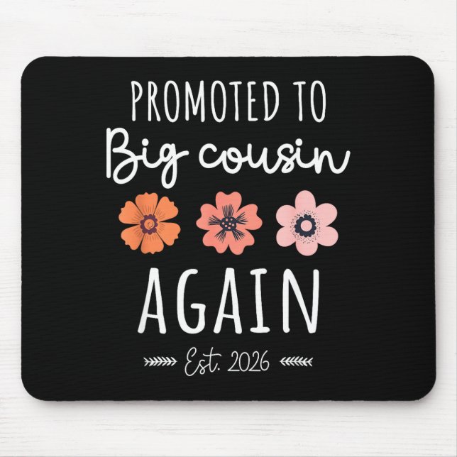 Tapis De Souris Promoted To Big Cousin Again 2026 2nd Pregnancy An (Devant)