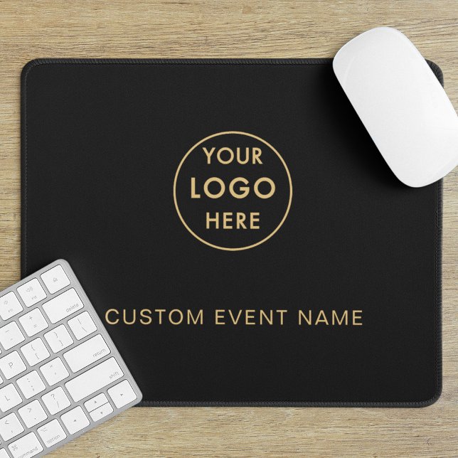 Tapis De Souris Promotion d'événements de logo d'entreprise person (Créateur téléchargé)