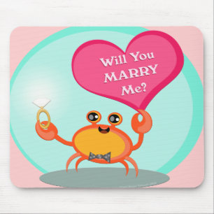 Tapis De Souris Proposition de Mariage surprise Mousepad