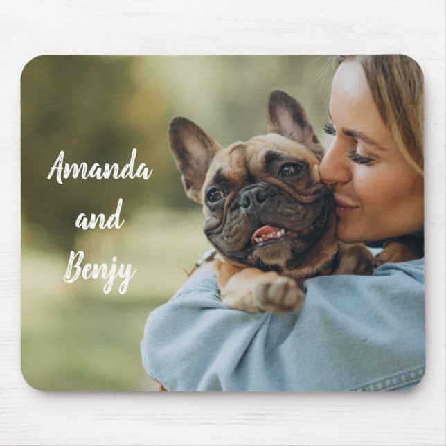 Tapis De Souris Propriétaire de chien mignon personnalisé (Devant)