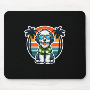 Tapis De Souris Propriétaire de chien Old English Sheepdog Vibes e