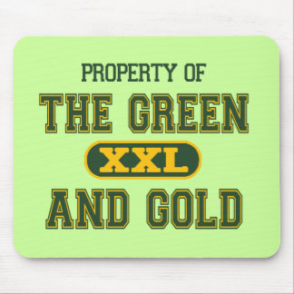 Tapis De Souris Propriété du vert et du Gold1