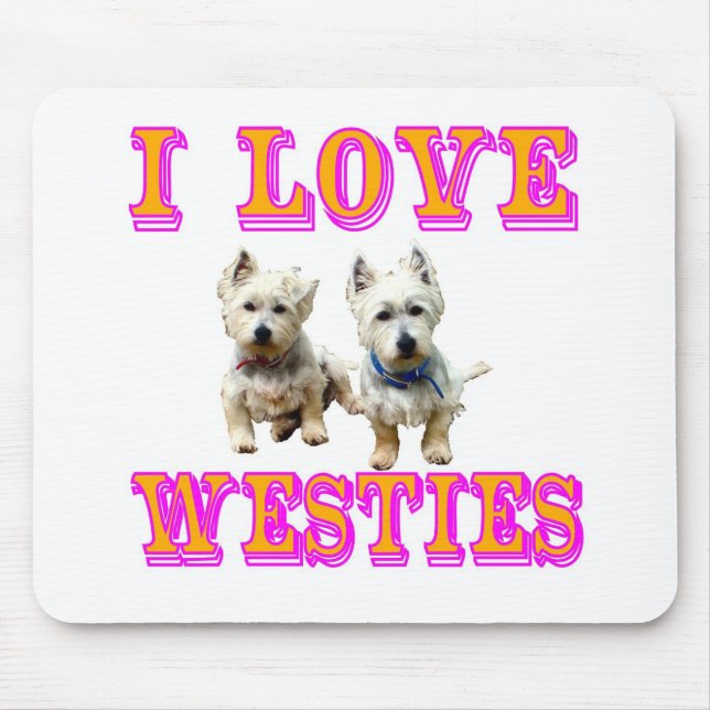 Tapis De Souris Protection de souris de Westies (Devant)