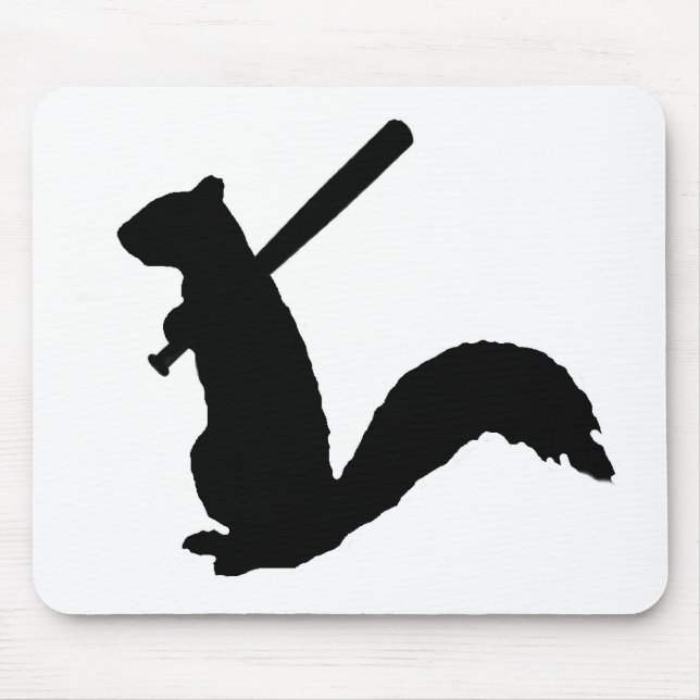Tapis De Souris Protection de souris fâchée de logo d'écureuil (Devant)