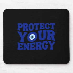 Tapis De Souris Protégez Votre Énergie Mauvais Œil Spirituel Posit