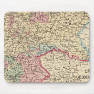 Tapis De Souris Prusse, États allemands, carte par Mitchell