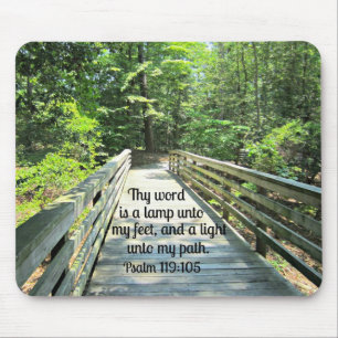 Tapis De Souris Psaume 119:105 Ta parole est une lampe...