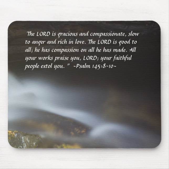 Tapis De Souris Psaume 148:8-10 Eau soie Mousepad (Devant)