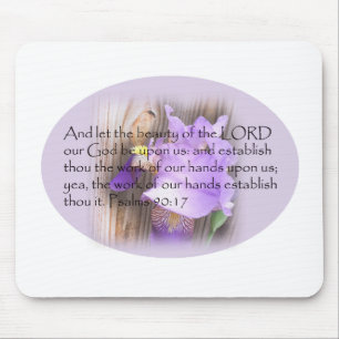 Tapis De Souris Psaume 90:17 KJV Bible