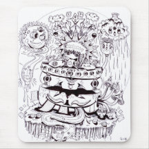 Psychédélique noir et blanc