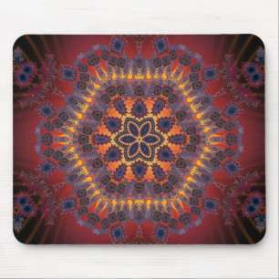 Tapis De Souris Psychédélique teignez en nouant l'illustration :