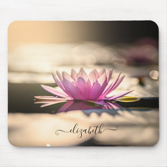 Tapis De Souris Psychologue Thérapeute Zen, Lotus Lake (Devant)