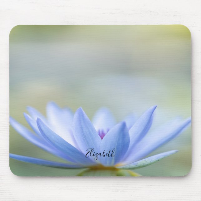 Tapis De Souris Psychologue Thérapeutique Zen, Fleur de Lotus Bleu (Devant)
