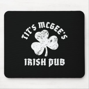 Tapis De Souris Pub irlandais vintage Mcgee's rétro St. Patrick's
