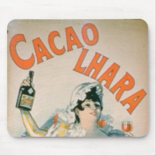 Tapis De Souris Publicité par affichage "Lhara Creme de Cacao",