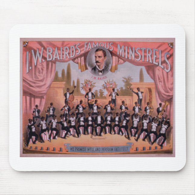 Tapis De Souris Publicité pour 'des troubadours de Famous d'I.W. (Devant)