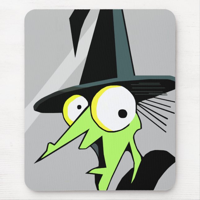 Tapis De Souris Puce de souris de réflexion de sorcière (Devant)