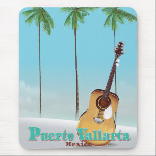 Tapis De Souris Puerto Vallarta Mexique poster de voyage