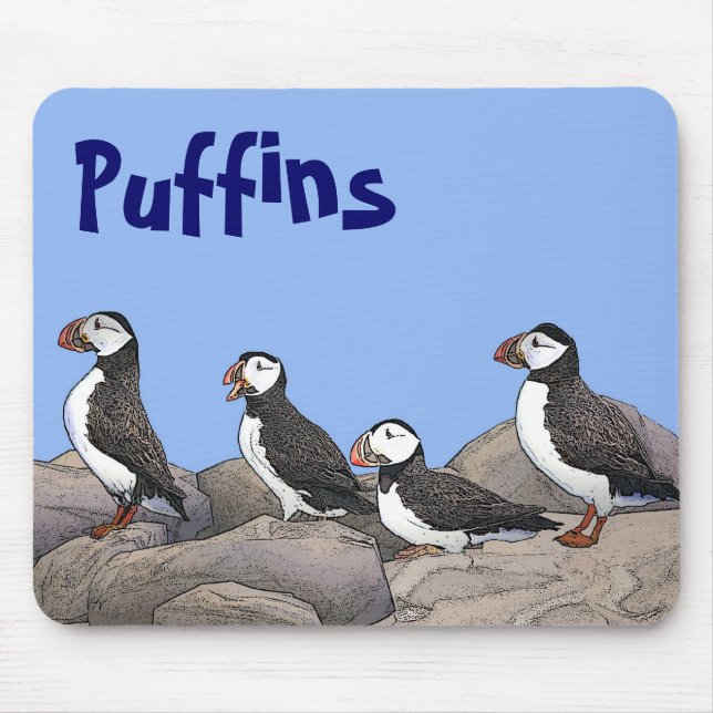 Tapis De Souris Puffins de l'Atlantique (Devant)