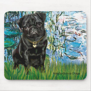 Tapis De Souris Pug 13 (noir) - Lys 1