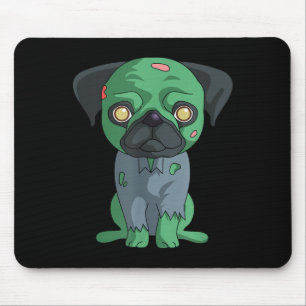 Tapis De Souris Pug zombie