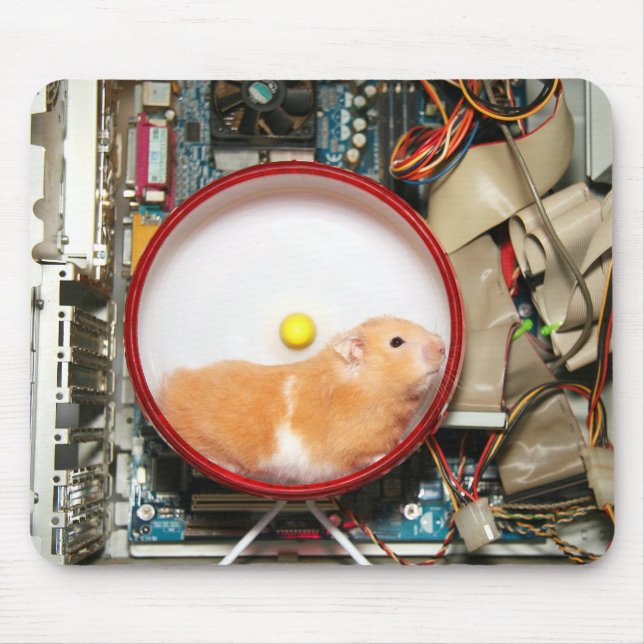 Tapis De Souris Puissance de l'ordinateur verte (Devant)