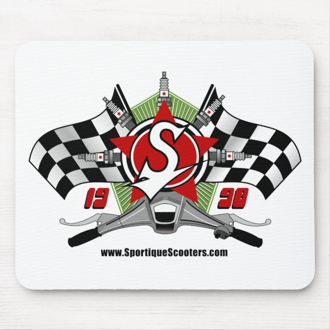 Tapis De Souris Puissance Mousepad de scooter de Sportique (Devant)