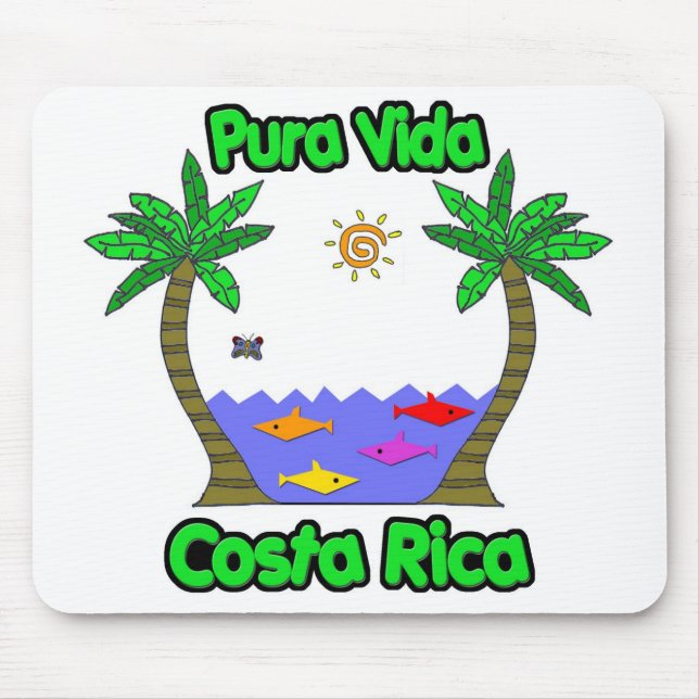 Tapis De Souris Pura Vida Costa Rica (Devant)