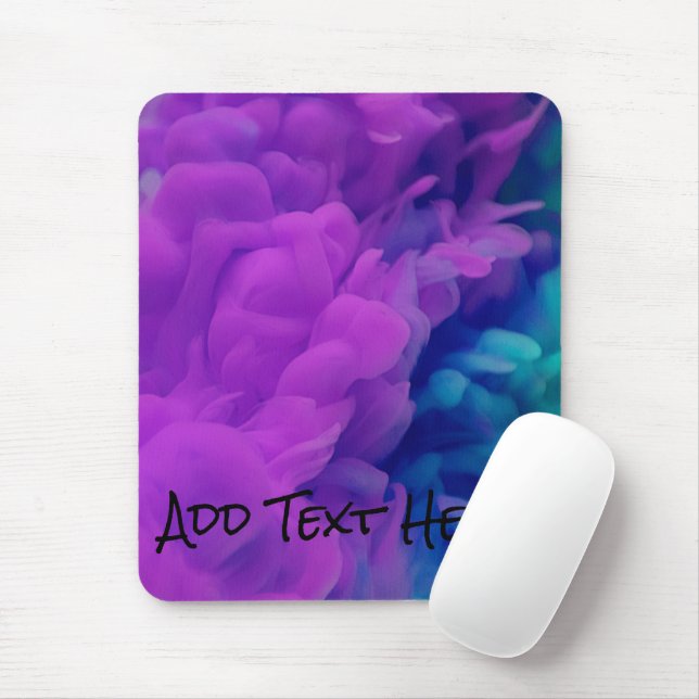 Tapis De Souris Purple et Blue Digital Smoke (Avec souris)