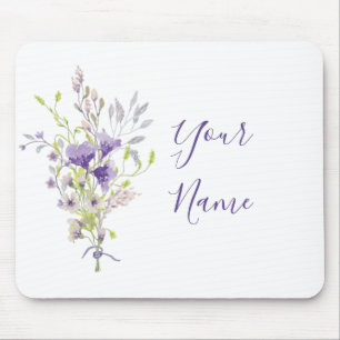 Tapis De Souris Purple floral spray custom