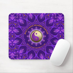 Tapis De Souris Purple or rose énergie guérir Mandala