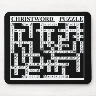 Tapis De Souris Puzzle de Christ-Mot