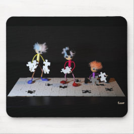 Tapis De Souris Puzzle humour avec les Fubby's.
