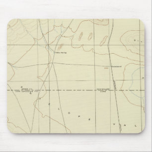 Tapis De Souris Quadrangle de Palmdale montrant San Andreas Rift