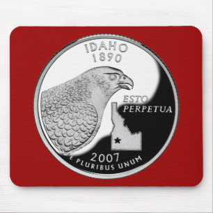 Tapis De Souris Quartier d'État de Faux Idaho
