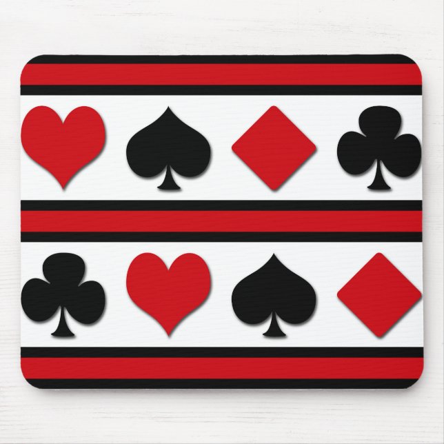 Tapis De Souris Quatre combinaisons de cartes (Devant)