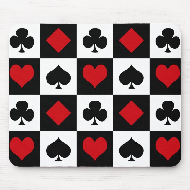 Tapis De Souris Quatre combinaisons de cartes (Devant)
