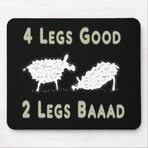 Tapis De Souris Quatre Jambes Beau Mouton Drôle