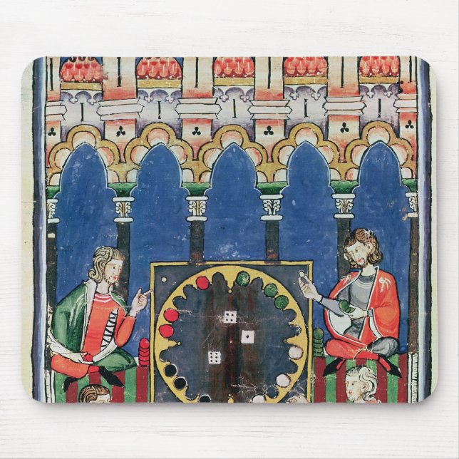 Tapis De Souris Quatre joueurs arabes de backgammon (Devant)