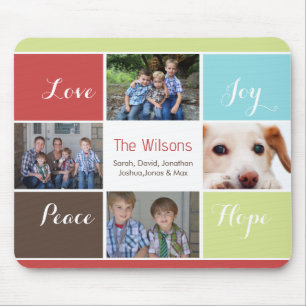 Tapis De Souris quatre photos collage mousepads