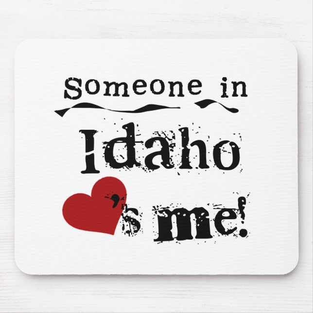 Tapis De Souris Quelqu'un en Idaho m'aime (Devant)