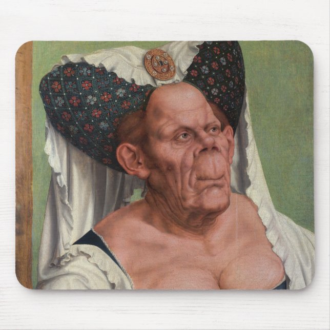 Tapis De Souris Quentin Matsys - Une Vieille Femme Grotesque (Devant)