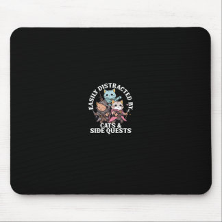Tapis De Souris Quest Latéral Chats Distraits Table Top Drôle Homm
