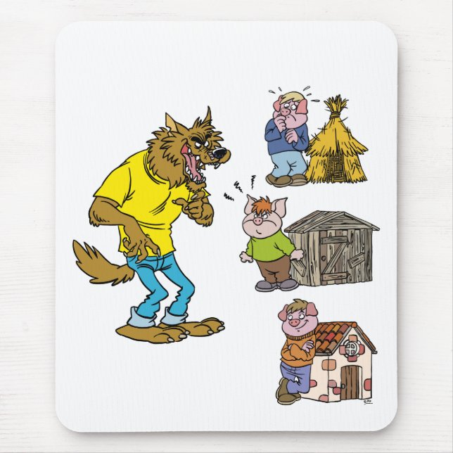 Tapis De Souris Qui craint le loup de taureau ? Mousepad (Devant)